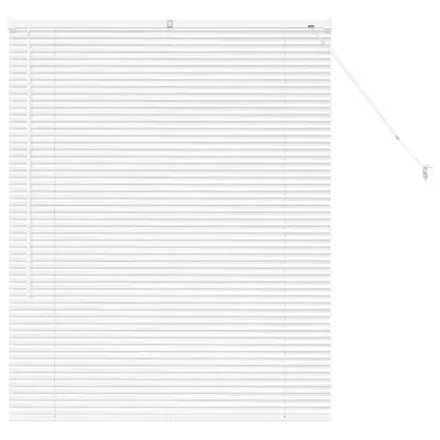 vidaXL Venecijanske žaluzije Bela 130 x 100 cm Aluminij