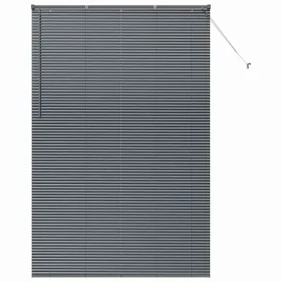vidaXL Venecijanske žaluzije Temno siva 220 x 145 cm Aluminij