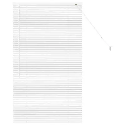 vidaXL Venecijanske žaluzije Bela 130 x 80 cm Aluminij