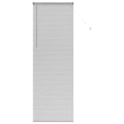 vidaXL Venecijanske žaluzije srebrna 220 x 75 cm Aluminij