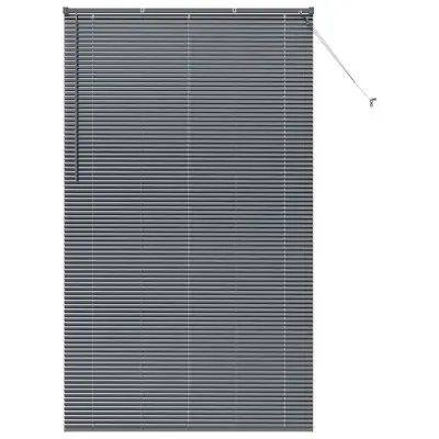 vidaXL Venecijanske žaluzije Temno siva 220 x 130 cm Aluminij