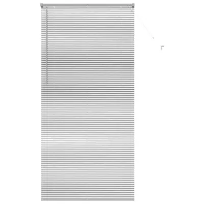 vidaXL Venecijanske žaluzije srebrna 220 x 105 cm Aluminij