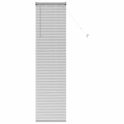 vidaXL Venecijanske žaluzije srebrna 175 x 50 cm Aluminij