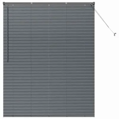 vidaXL Venecijanske žaluzije Temno siva 175 x 150 cm Aluminij