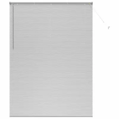 vidaXL Venecijanske žaluzije srebrna 220 x 160 cm Aluminij
