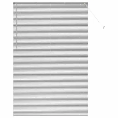 vidaXL Venecijanske žaluzije srebrna 220 x 140 cm Aluminij