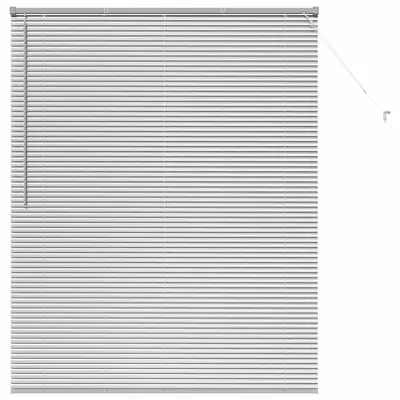 vidaXL Venecijanske žaluzije srebrna 175 x 140 cm Aluminij