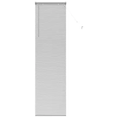 vidaXL Venecijanske žaluzije srebrna 220 x 60 cm Aluminij