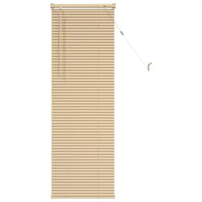 vidaXL Venecijanska žaluzija Svetlo rjava z vzorcem 150 x 60 cm PVC