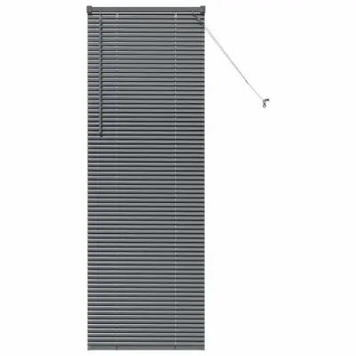 vidaXL Venecijanske žaluzije Temno siva 175 x 60 cm Aluminij