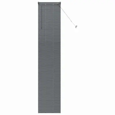 vidaXL Venecijanske žaluzije Temno siva 220 x 40 cm Aluminij