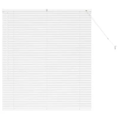 vidaXL Venecijanske žaluzije Bela 130 x 120 cm Aluminij