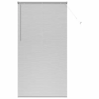 vidaXL Venecijanske žaluzije srebrna 220 x 120 cm Aluminij