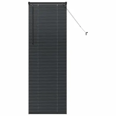 vidaXL Venecijanske žaluzije Črna 175 x 65 cm Aluminij