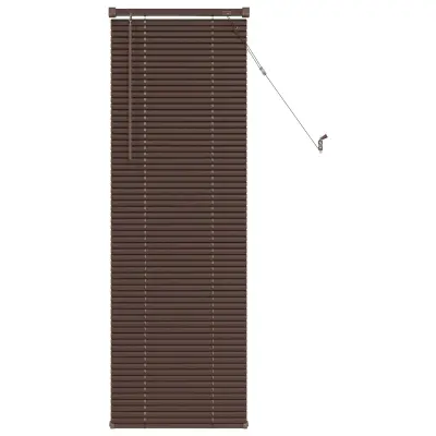 vidaXL Venecijanska žaluzija Temno rjava z vzorcem 150 x 40 cm PVC