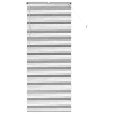 vidaXL Venecijanske žaluzije srebrna 220 x 85 cm Aluminij