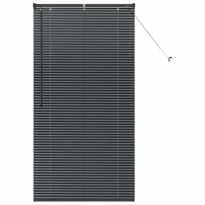 vidaXL Venecijanske žaluzije Črna 175 x 95 cm Aluminij