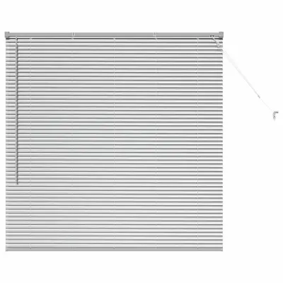 vidaXL Venecijanske žaluzije srebrna 130 x 130 cm Aluminij