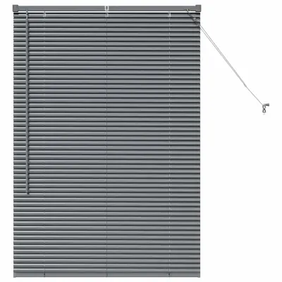 vidaXL Venecijanske žaluzije Temno siva 130 x 95 cm Aluminij