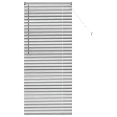 vidaXL Venecijanske žaluzije srebrna 175 x 75 cm Aluminij