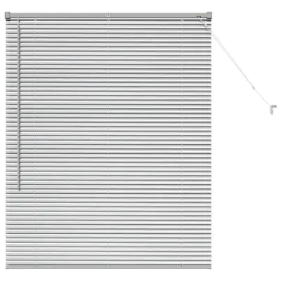 vidaXL Venecijanske žaluzije srebrna 130 x 100 cm Aluminij