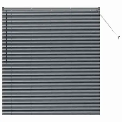 vidaXL Venecijanske žaluzije Temno siva 175 x 160 cm Aluminij