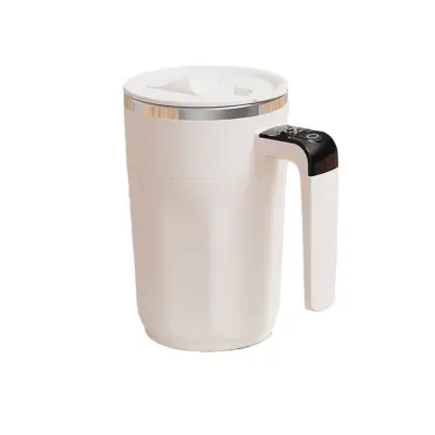 Self-Stirring Travel Coffee Mug 400ML z zaslonom temperature White