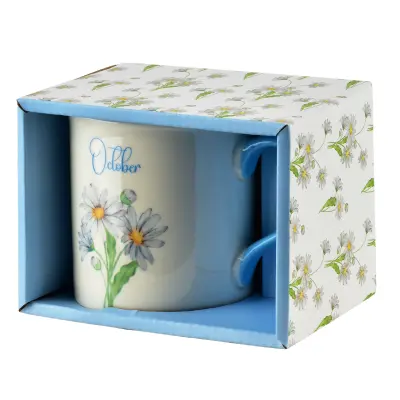 Skodelica porcelan AFFEKDESIGN MY MONDEX Oktober 8,7x9 cm modra 1 kos