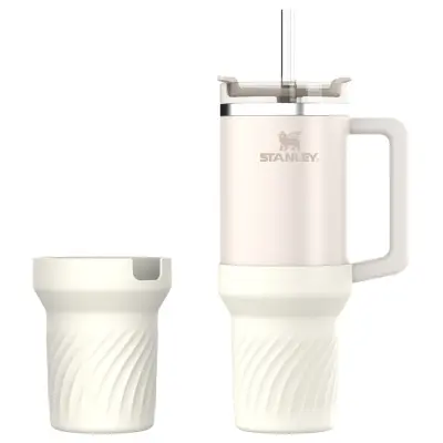 Silikonski rokav Stanley 40oz - Zaščitite svojo skodelico White