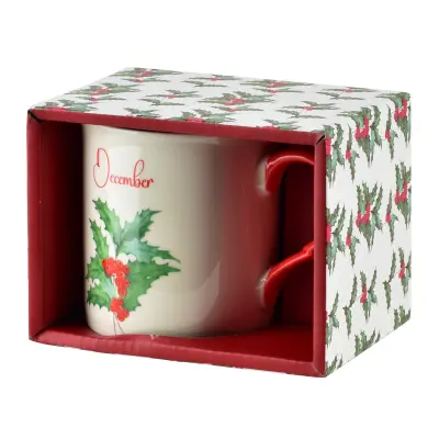Skodelica porcelan AFFEKDESIGN MY MONDEX December 320 ml 8,7x9 cm rdeča 1 kos