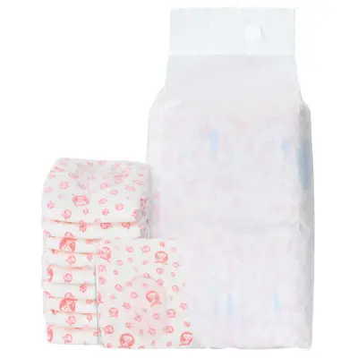 vidaXL Enkratna ženska pasja plenica 30 pcs Bela L