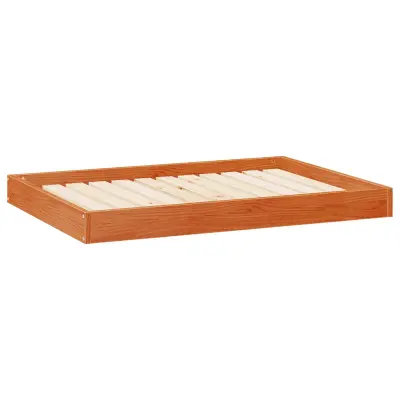 vidaXL Ležišče za psa Voskast rjav 101,5 x 74 x 9 cm