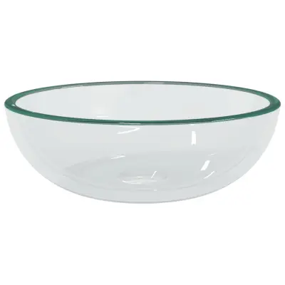 vidaXL Umivalnik kaljeno steklo 35x12 cm prozoren