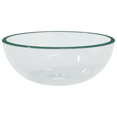 vidaXL Umivalnik kaljeno steklo 30x12 cm prozoren