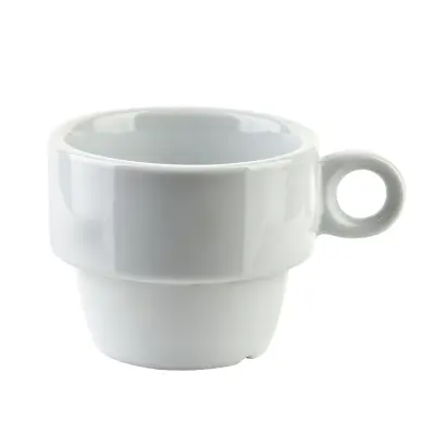 Skodelica porcelan MONDEX BASIC 120ml 8x11x6,5 cm bela 1 kos