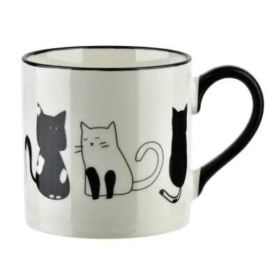 Skodelica porcelan Cottello Kubek 370ml 9x13x9 cm črna 1 kos