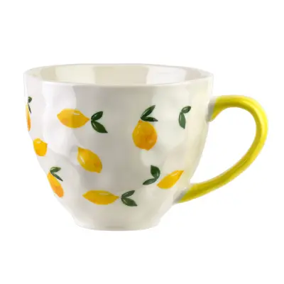 Skodelica porcelan Limone 400 ml 11x15x9 cm rumena 1 kos