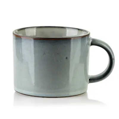 Skodelica keramika BASIC NATURE Kubek 13x10x7,5 cm modra 1 kos