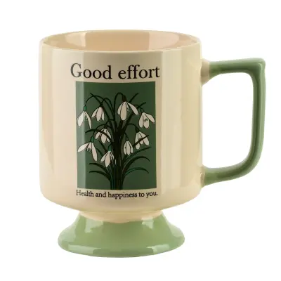 Skodelica porcelan REJKA Rejka 8x11,5x10,5 cm zelena 1 kos