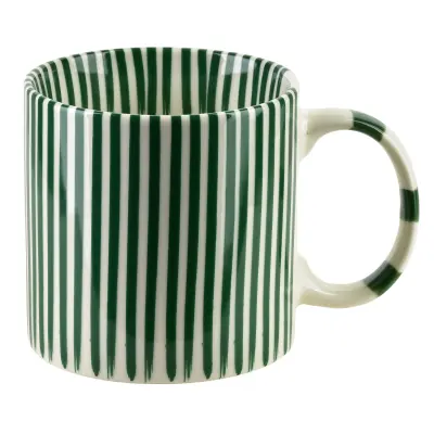 Skodelica porcelan Ronnie HTPC3718-SR 9x13x9 cm zelena/bela 1 kos