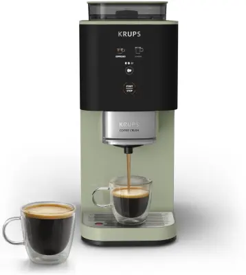 Avtomatski kavni aparat KRUPS COFFEE CRUSH +, zelen (SA401LE0)