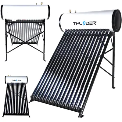 Tlačni solarni kolektor 150L, 15 cevi, Heat-Pipe, galvanizirano jeklo THUNDER®