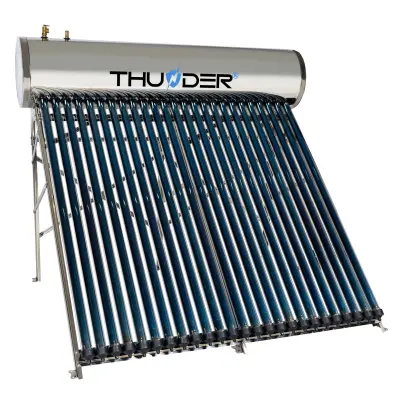 Tlačni solarni kolektor Thunder 250L – 25 cevi, Heat-Pipe, nerjavno jeklo, 3000W THUNDER®
