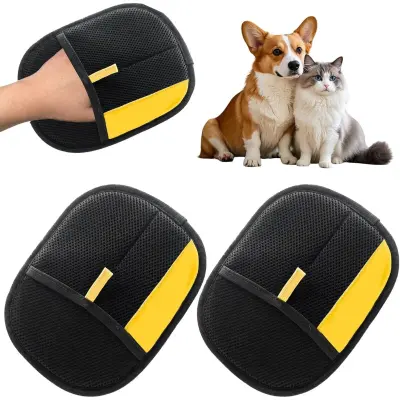 2 Pack Rokavice za odstranjevanje živalske dlake - dvostranske, ponovno uporabne