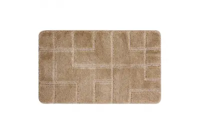 Kopalniška preproga SUPREME LINES, linije, nedrseča, mehka - bež 60x100 cm