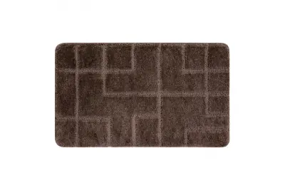 Kopalniška preproga SUPREME LINES, linije, nedrseča, mehka - rjava 50x80 cm