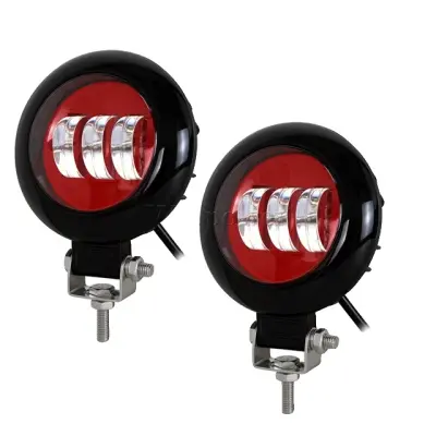 LED projektorska žarnica, 27W moč, vodoodporna zasnova, okrogla rdeča