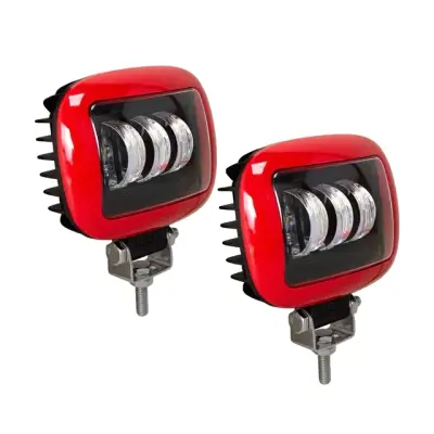 LED projektorska žaromet, 27W moč, vodoodporna zasnova, kvadratna rdeča