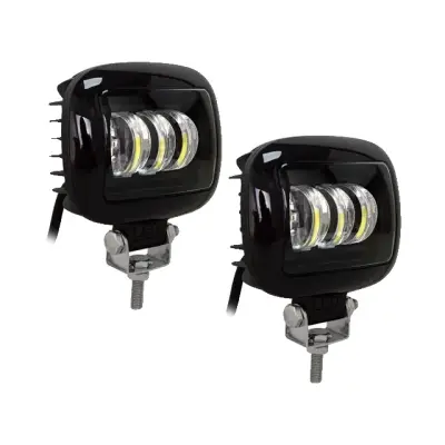 LED projektorska žarnica, 27W moč, vodoodporna zasnova, kvadratna črna