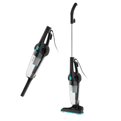 PRIXTON Vertikalni in Ročni Sesalnik 2 v 1 Thunder Black, Sesalnik za Dom 15 Kpa, 600 W, HEPA Filter, Priložena Dodatna Oprema